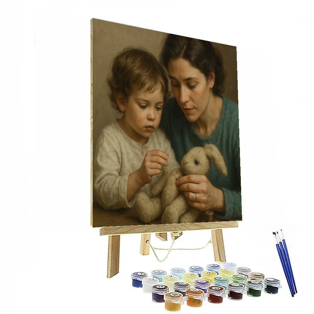 Quiet Sewing Repair Lesson paint by color