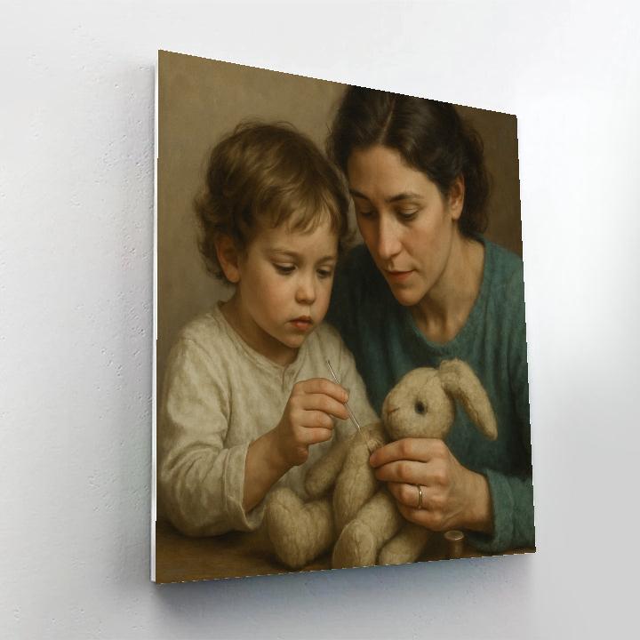 Quiet Sewing Repair Lesson paint by color