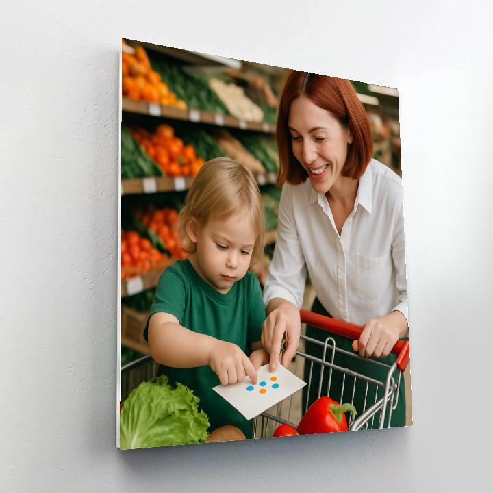 Grocery List Double Duty DIY paint by numbers