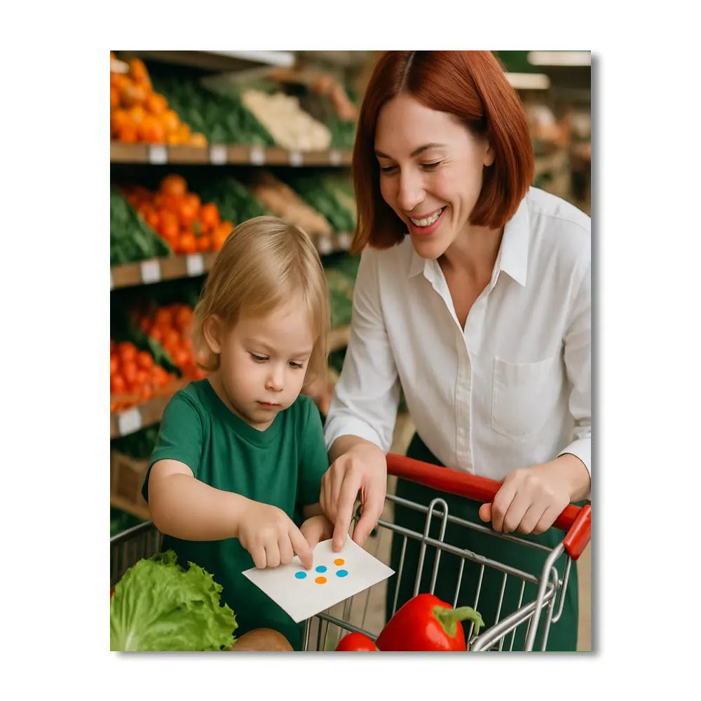 Grocery List Double Duty DIY paint by numbers