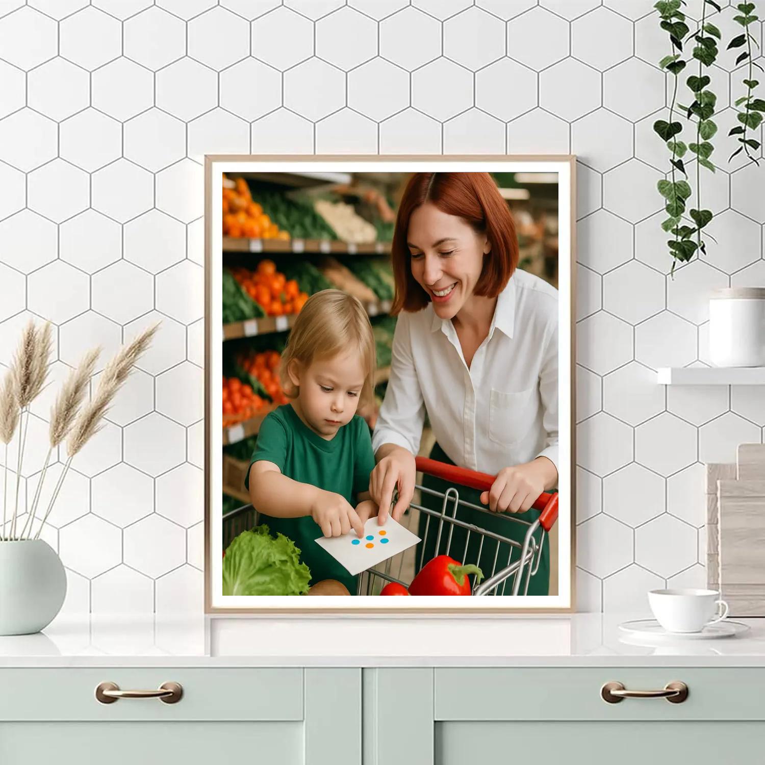 Grocery List Double Duty DIY paint by numbers