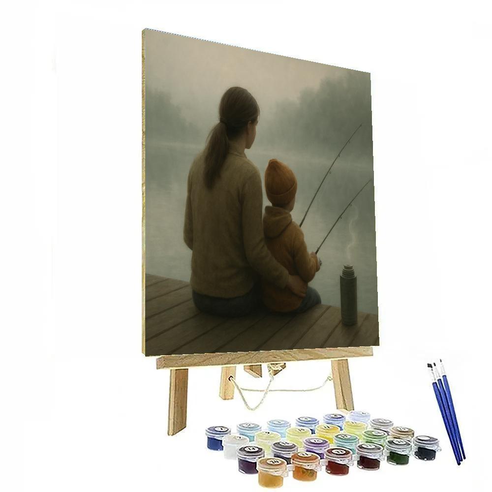 Fishing On A Foggy Dock Paint by numbers kits