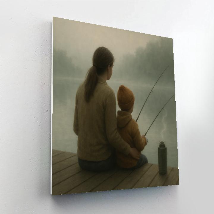 Fishing On A Foggy Dock Paint by numbers kits