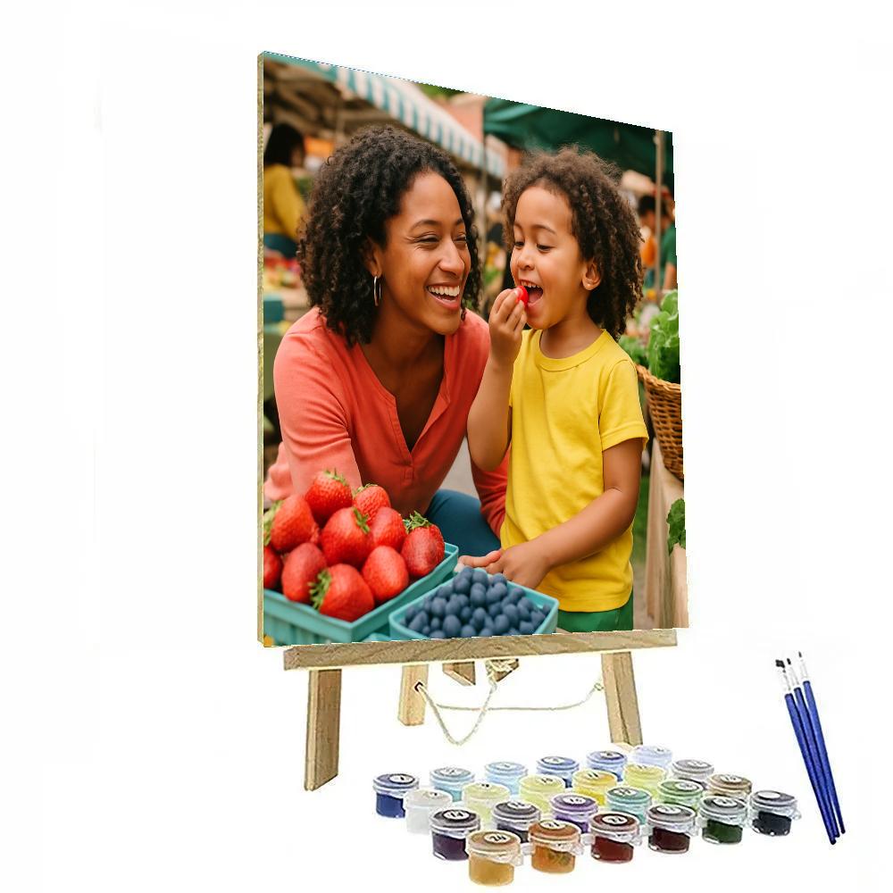 Farmers Market Taste Test painting number kit