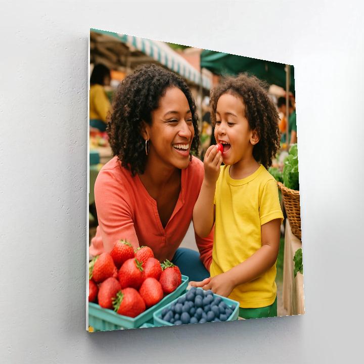 Farmers Market Taste Test painting number kit