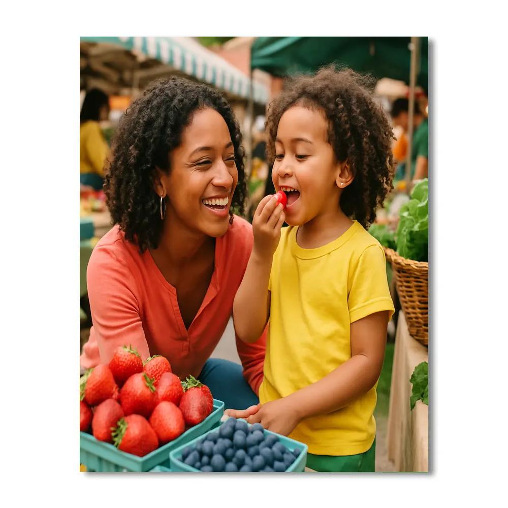 Farmers Market Taste Test painting number kit