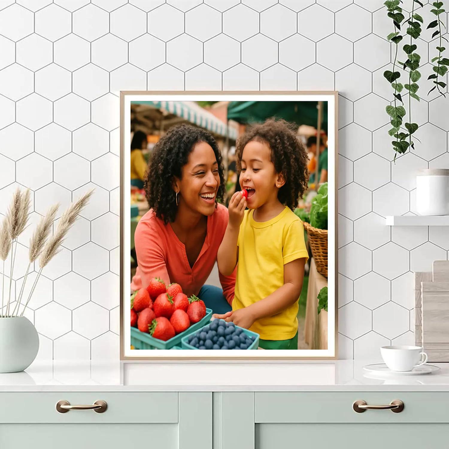 Farmers Market Taste Test painting number kit
