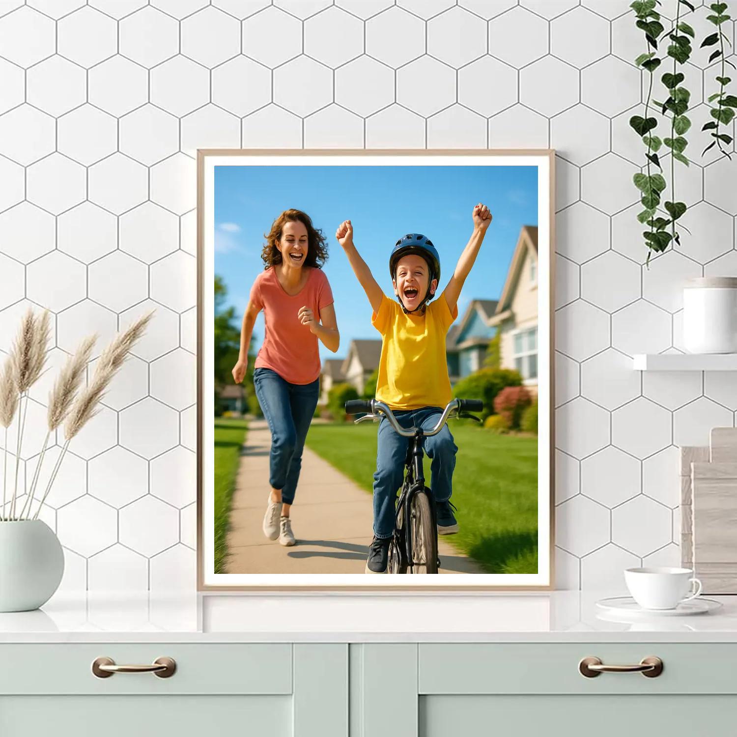 First Bike Without Training Wheels DIY paint by numbers