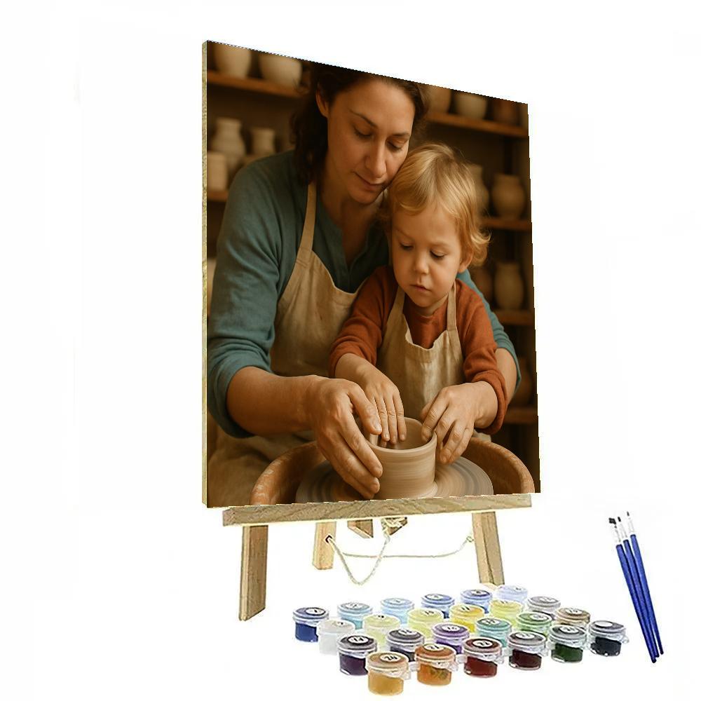 Pottery Wheel First Spin paint by numbers