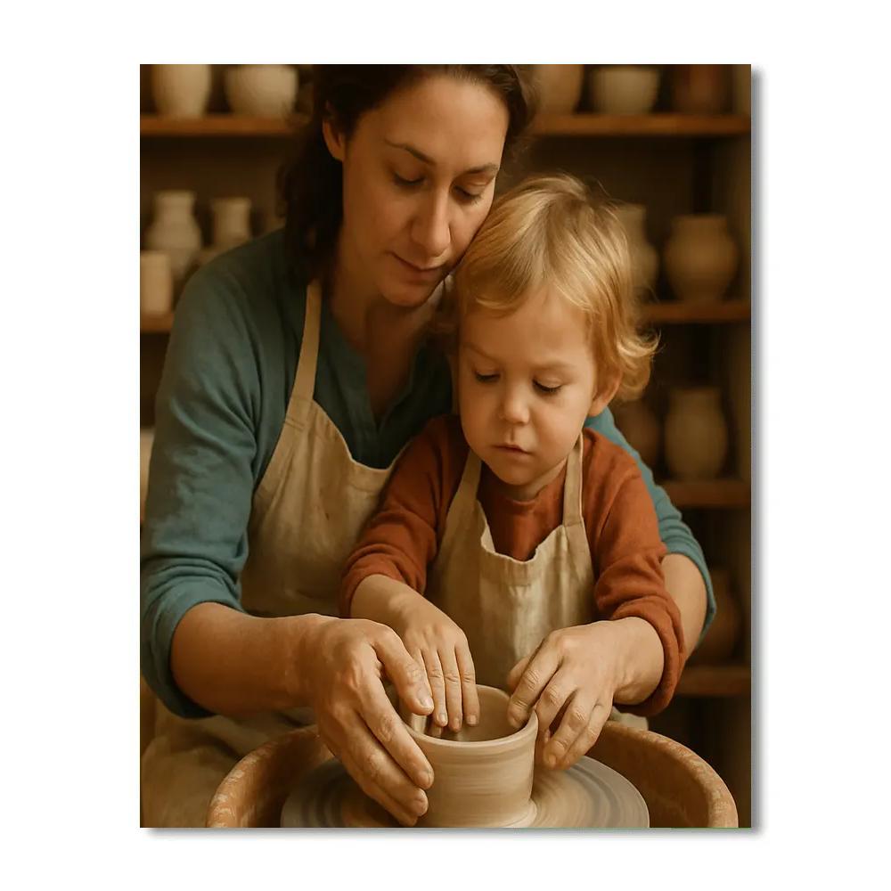 Pottery Wheel First Spin paint by numbers