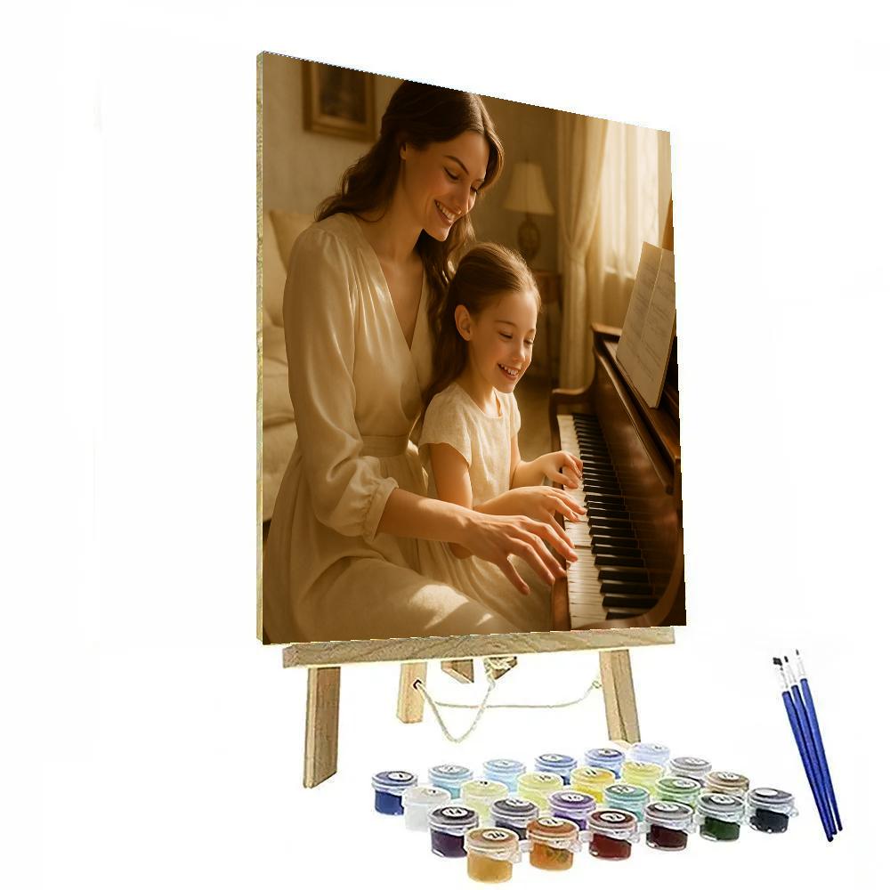 Sunlit Piano Duet Paint by numbers kits