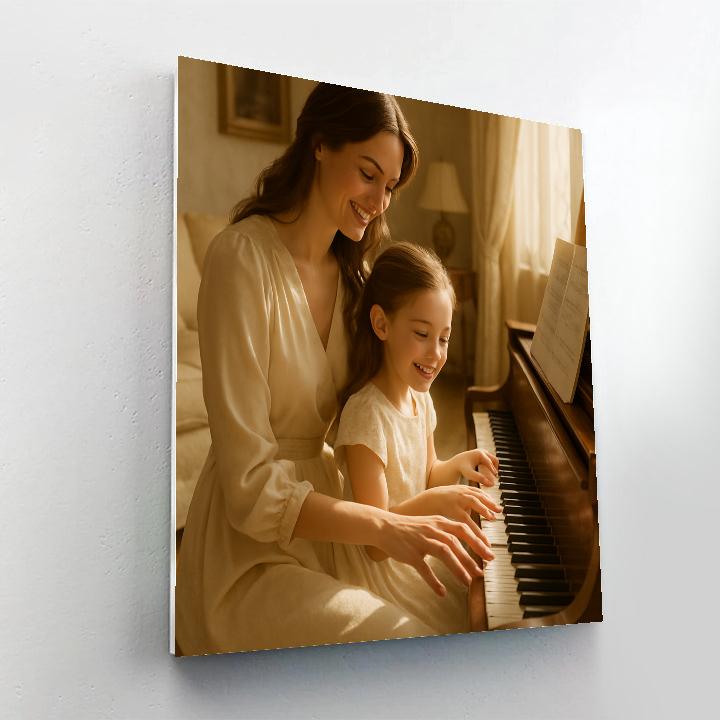 Sunlit Piano Duet Paint by numbers kits