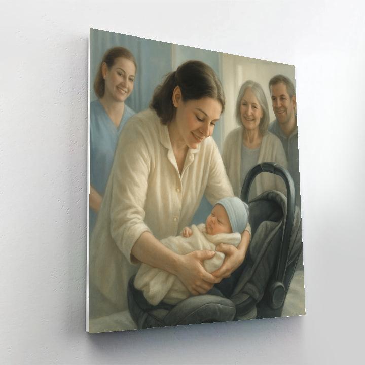 Quiet Hospital Discharge Embrace DIY paint by numbers