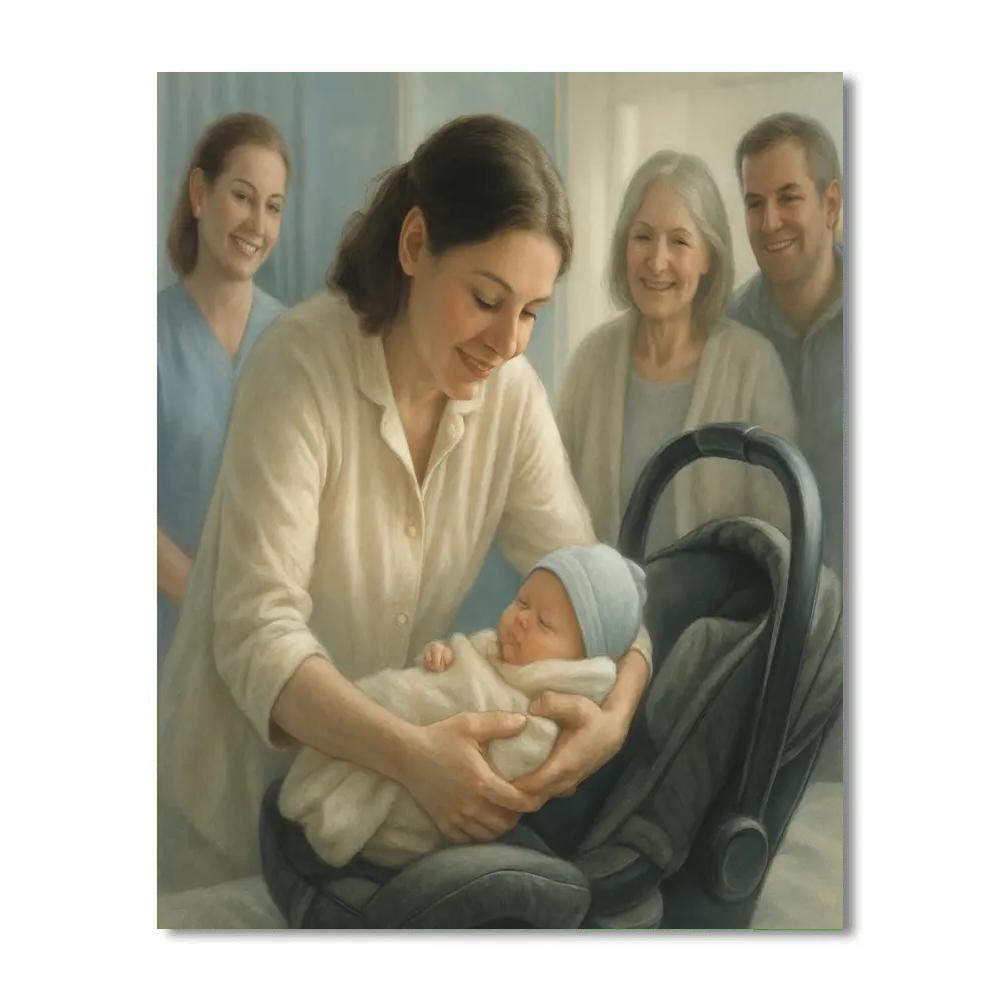 Quiet Hospital Discharge Embrace DIY paint by numbers