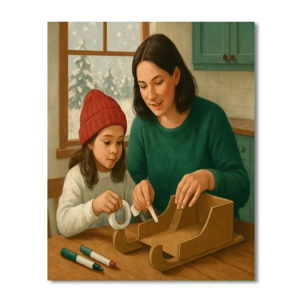 Sled Building Strategy Session Painting by numbers kit