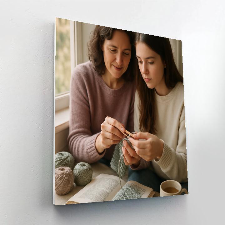 Quiet Crochet Corner painting number kit