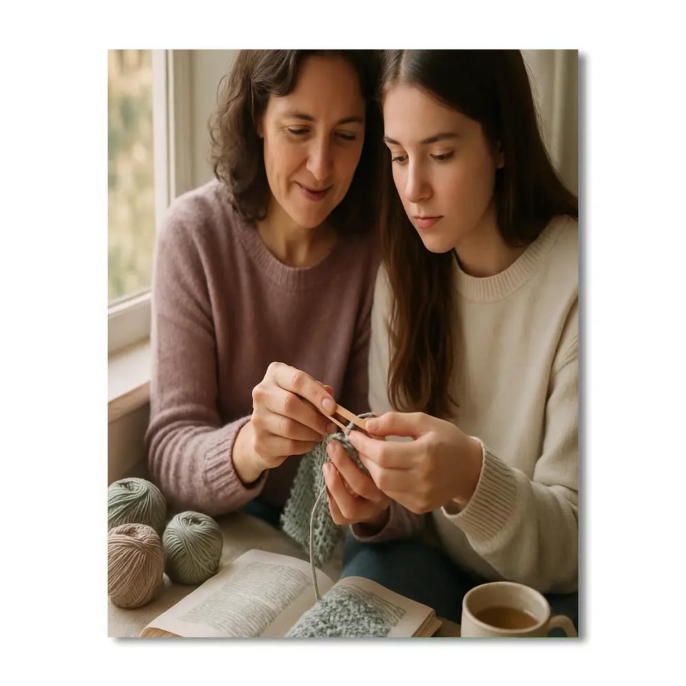 Quiet Crochet Corner painting number kit