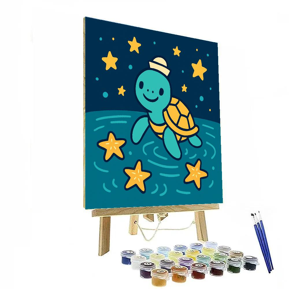 Star Sailor Turtle Painting by numbers kit