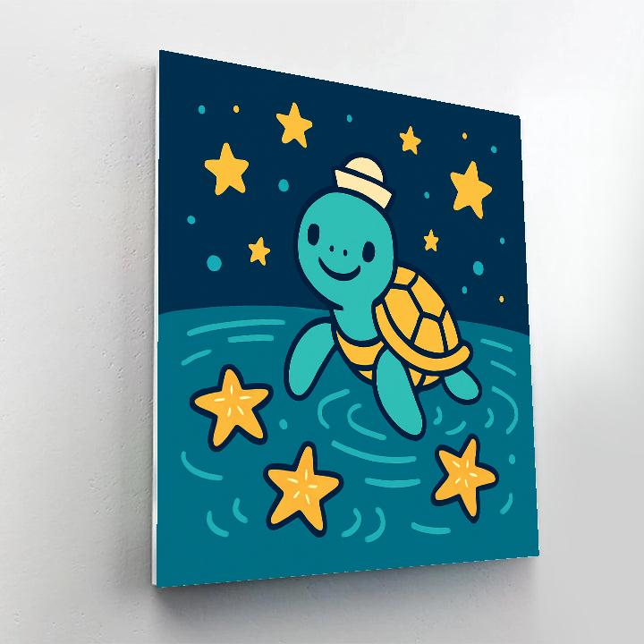 Star Sailor Turtle Painting by numbers kit