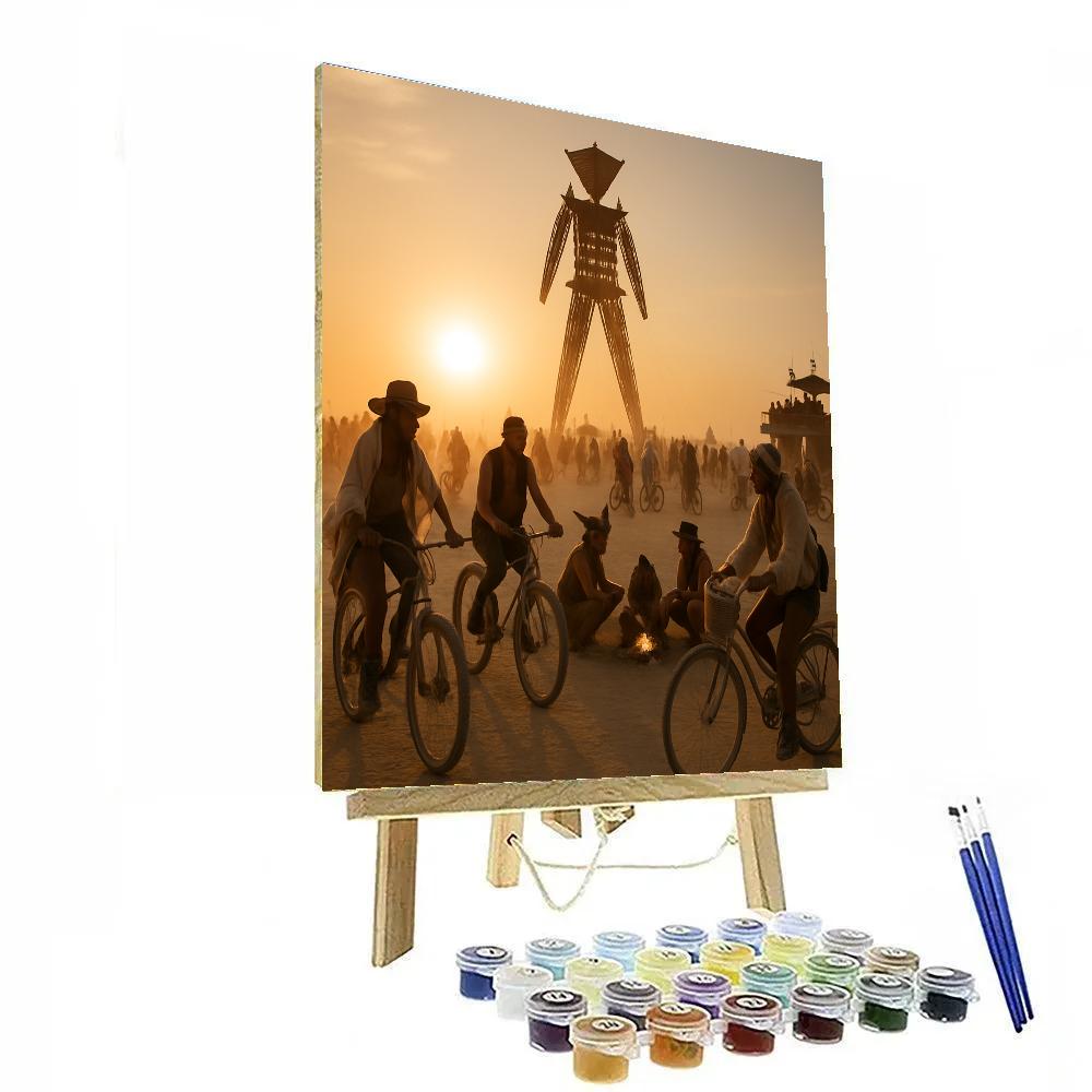 Burning Man Desert Art Gathering paint by color