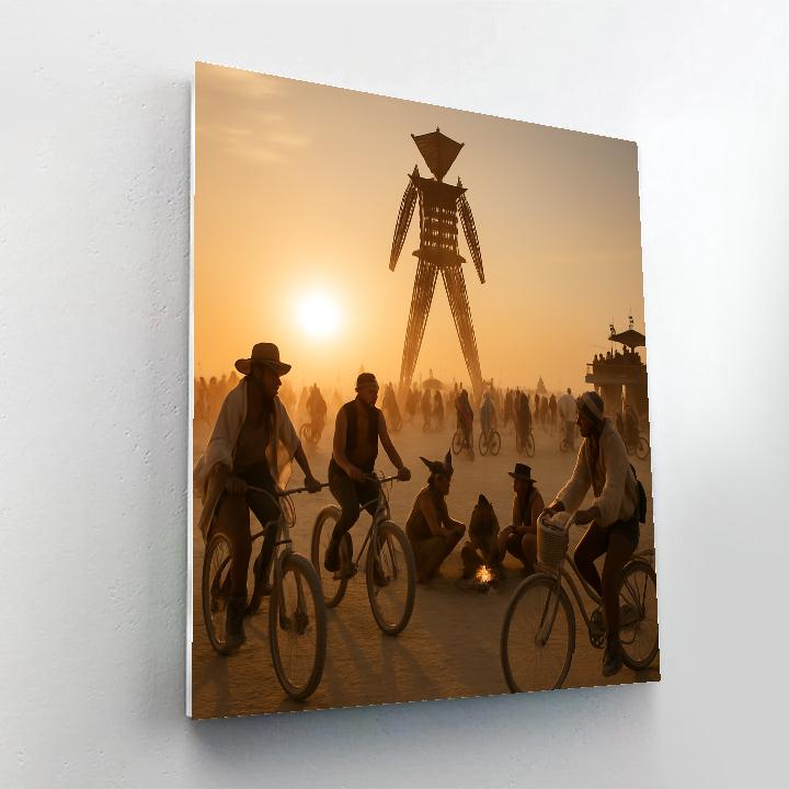 Burning Man Desert Art Gathering paint by color