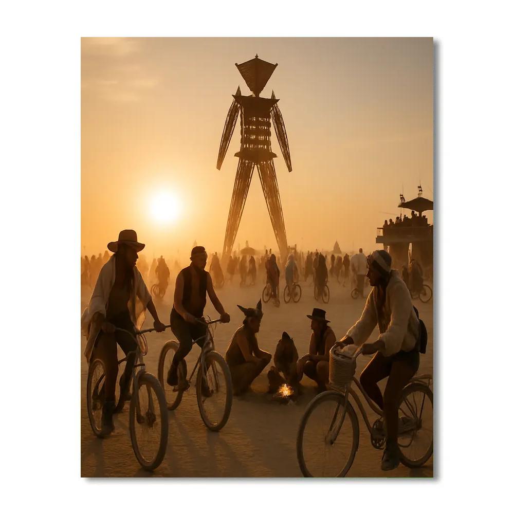 Burning Man Desert Art Gathering paint by color