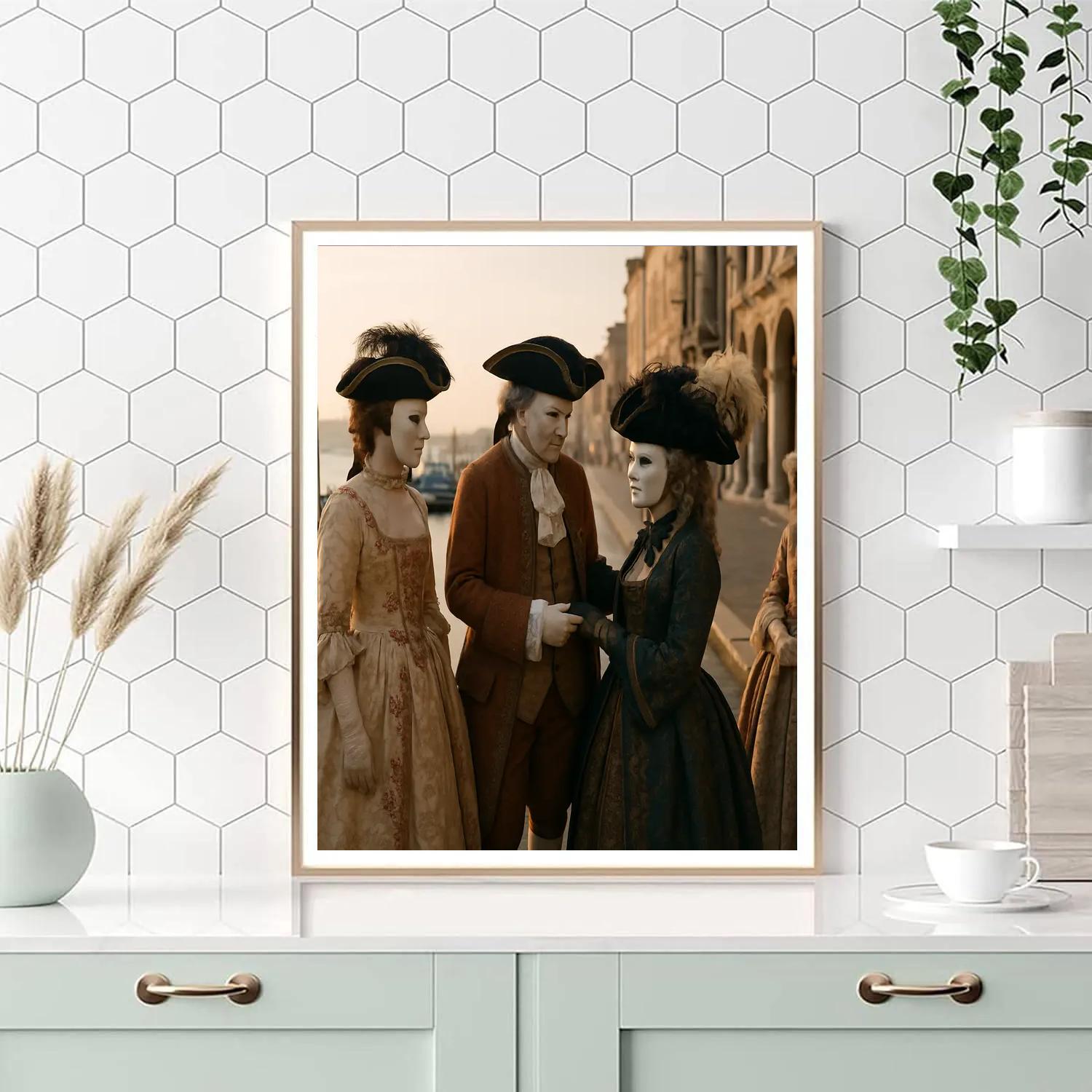 Venice Masked Carnival Morning paint by numbers