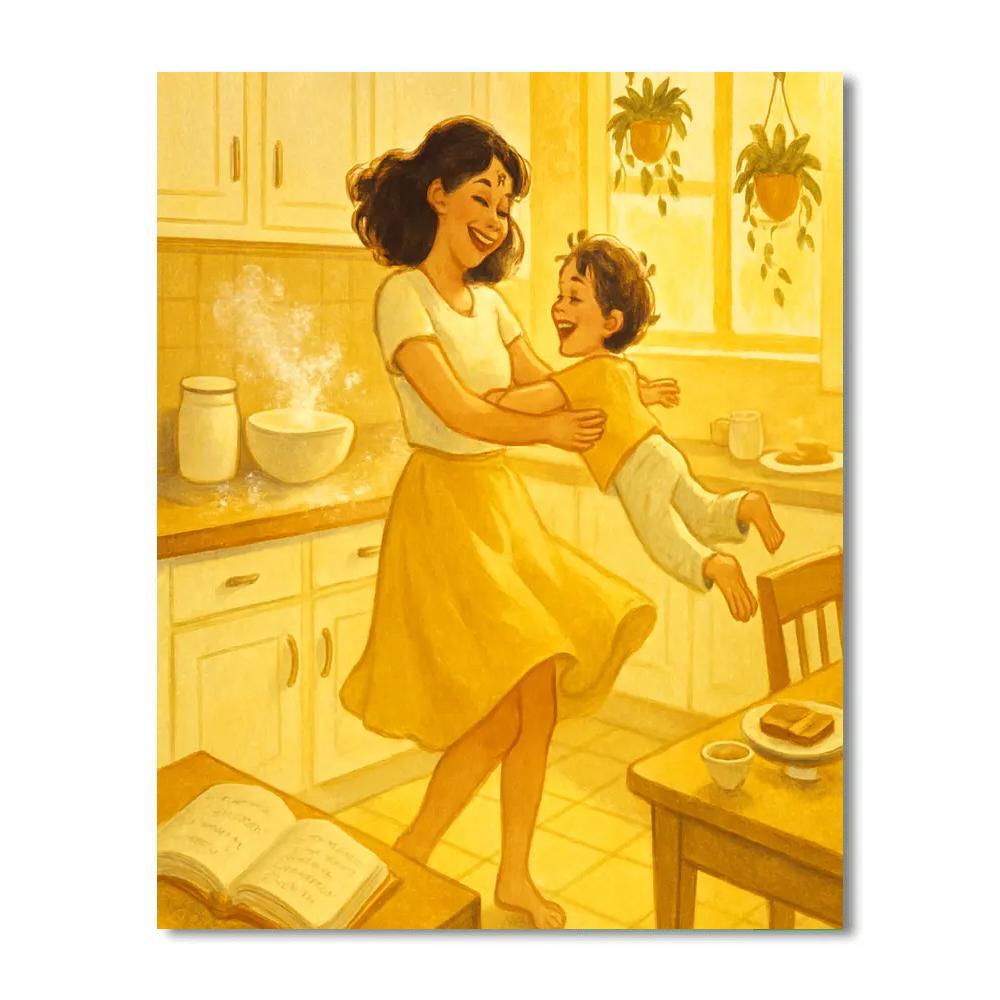 Kitchen Dance In Morning Light Paint by numbers kits