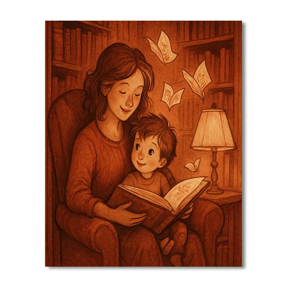 Library Nook Storytime Number painting