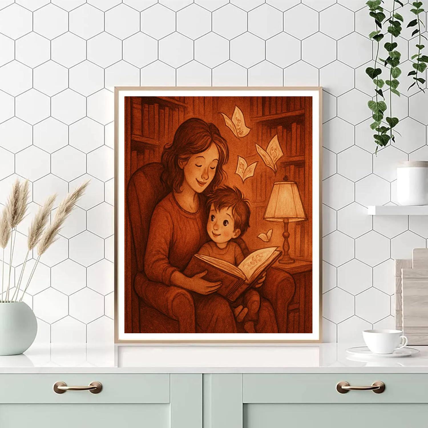 Library Nook Storytime Number painting
