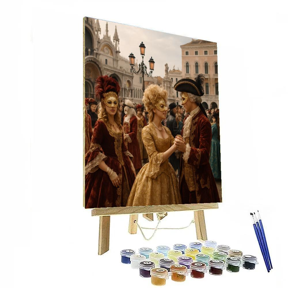 Venice Carnival Masquerade Gala Painting by numbers kit