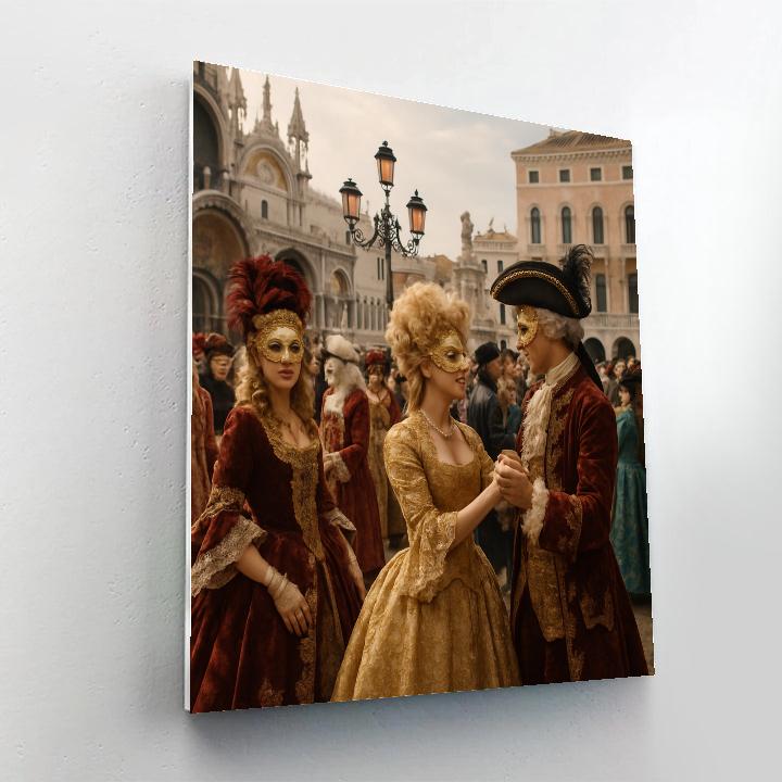 Venice Carnival Masquerade Gala Painting by numbers kit
