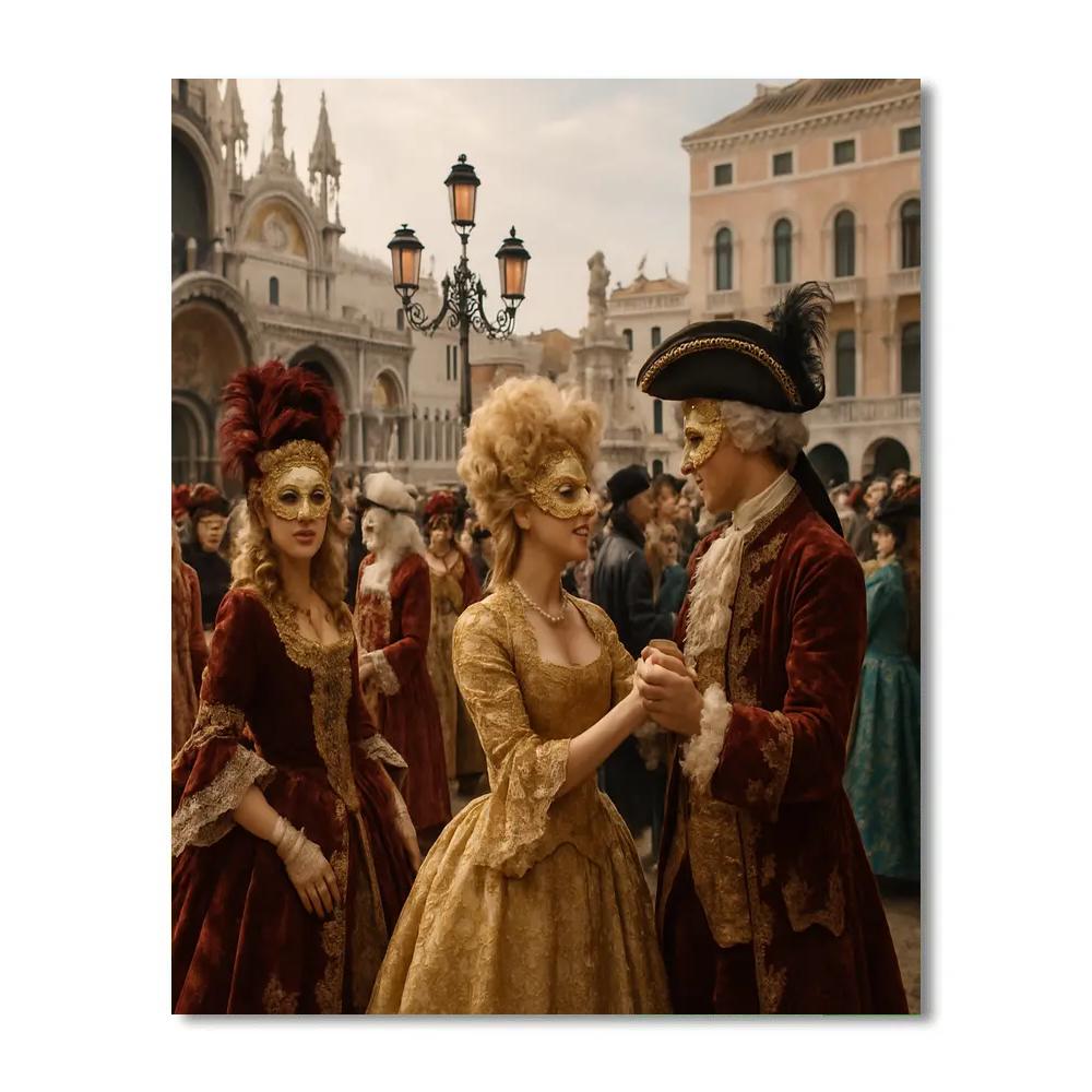 Venice Carnival Masquerade Gala Painting by numbers kit
