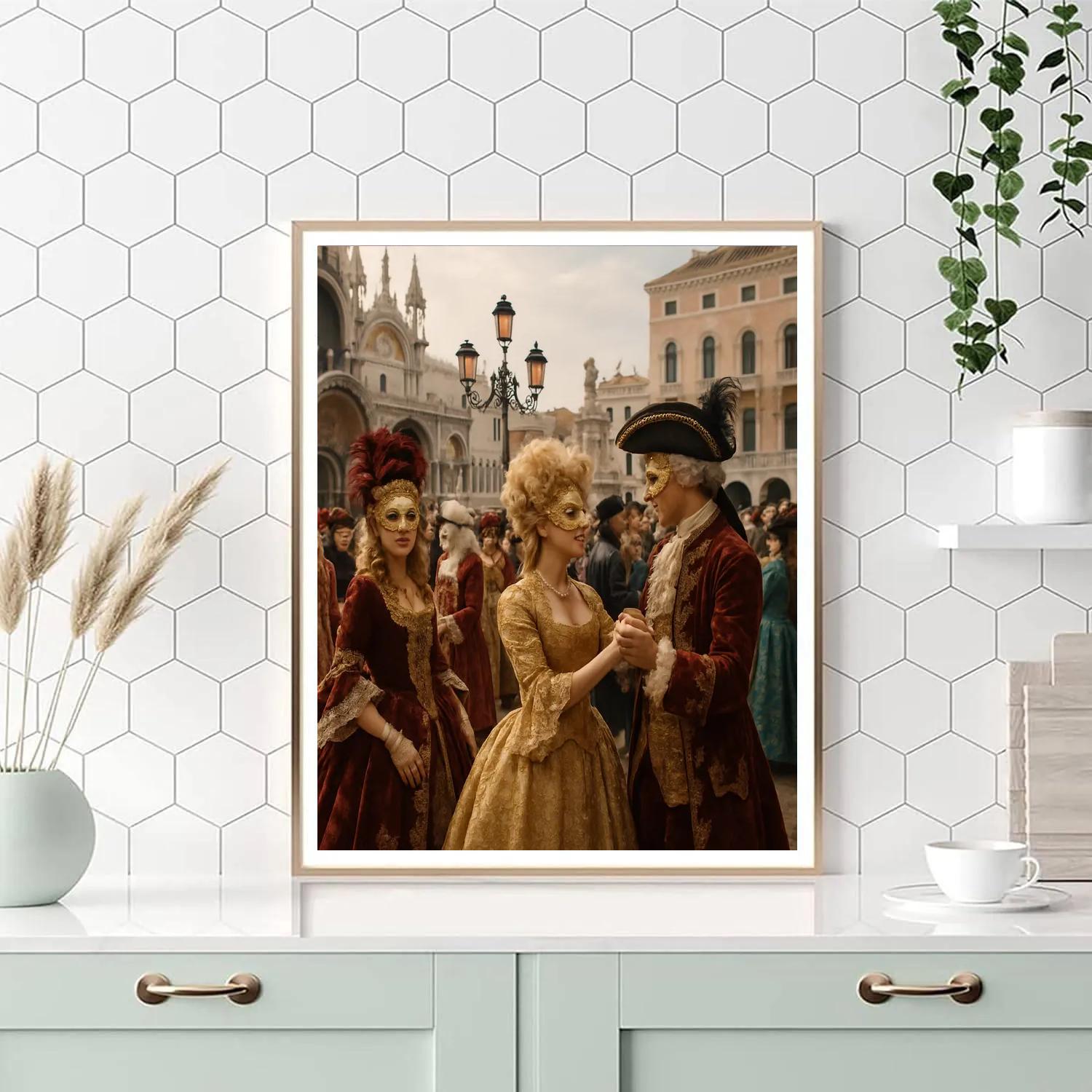Venice Carnival Masquerade Gala Painting by numbers kit