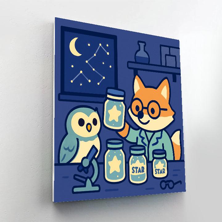 Starlight Science Lab painting number kit
