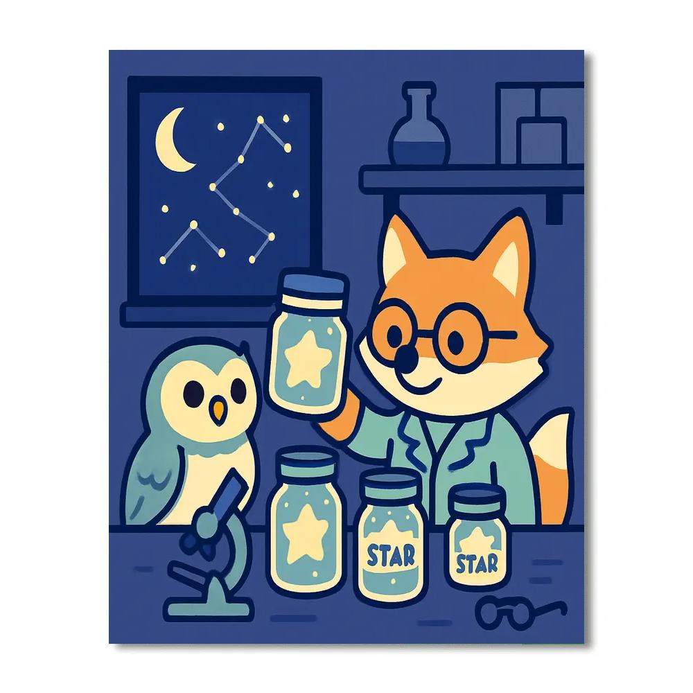 Starlight Science Lab painting number kit