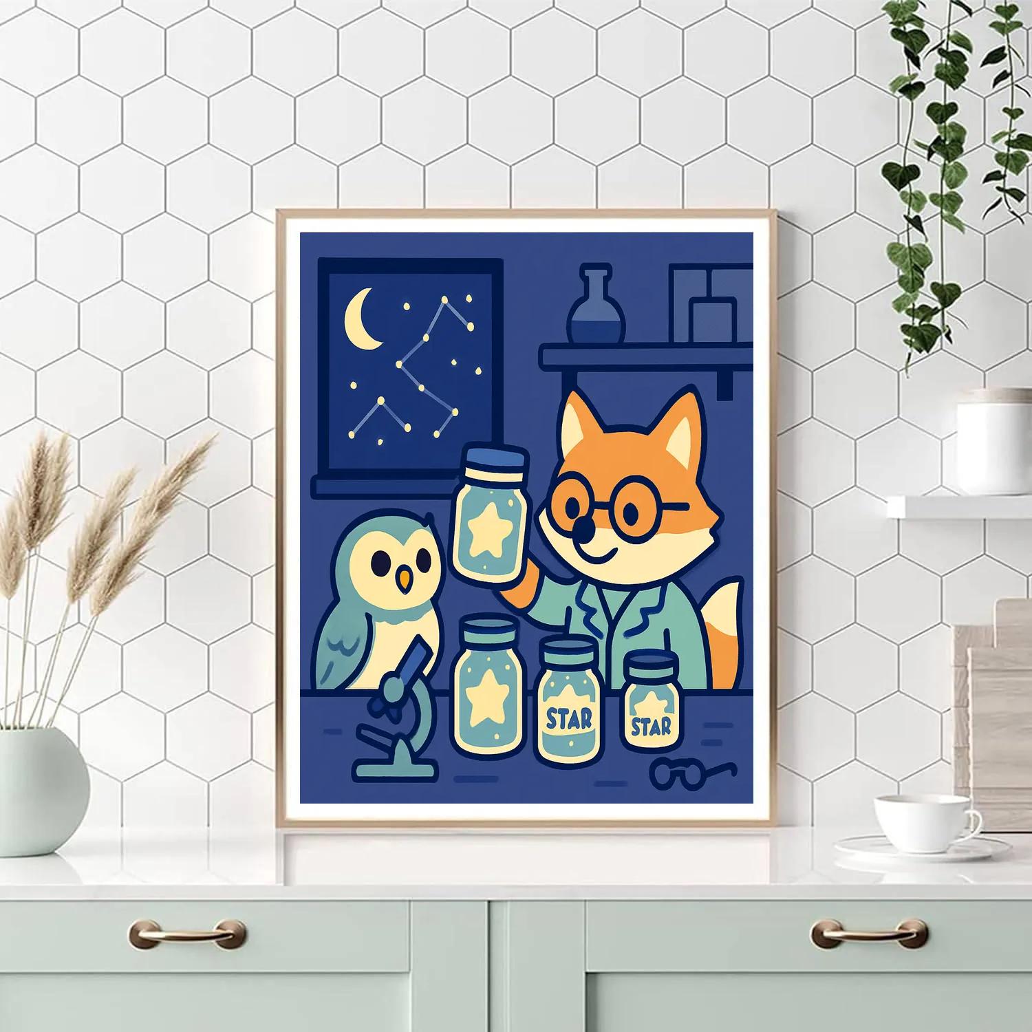 Starlight Science Lab painting number kit