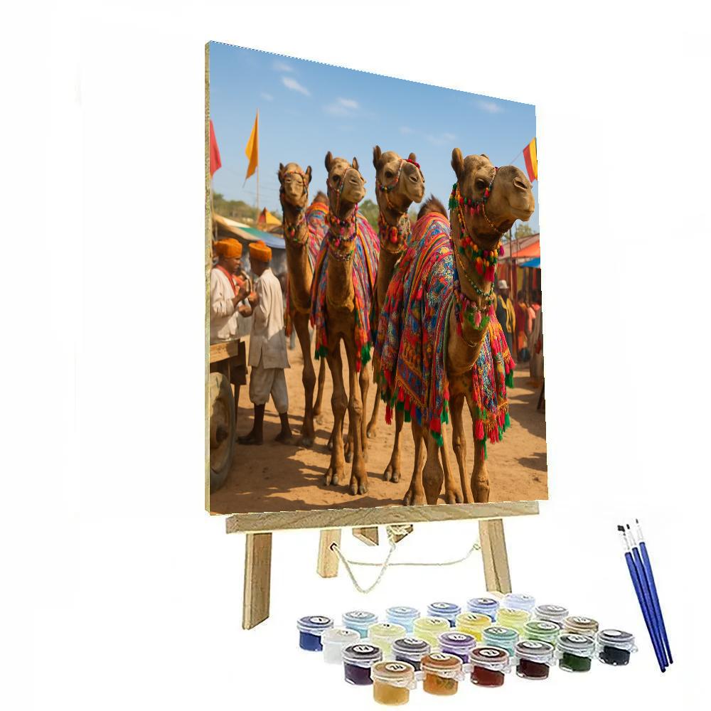 Pushkar Camel Fair Camel Market paint by color