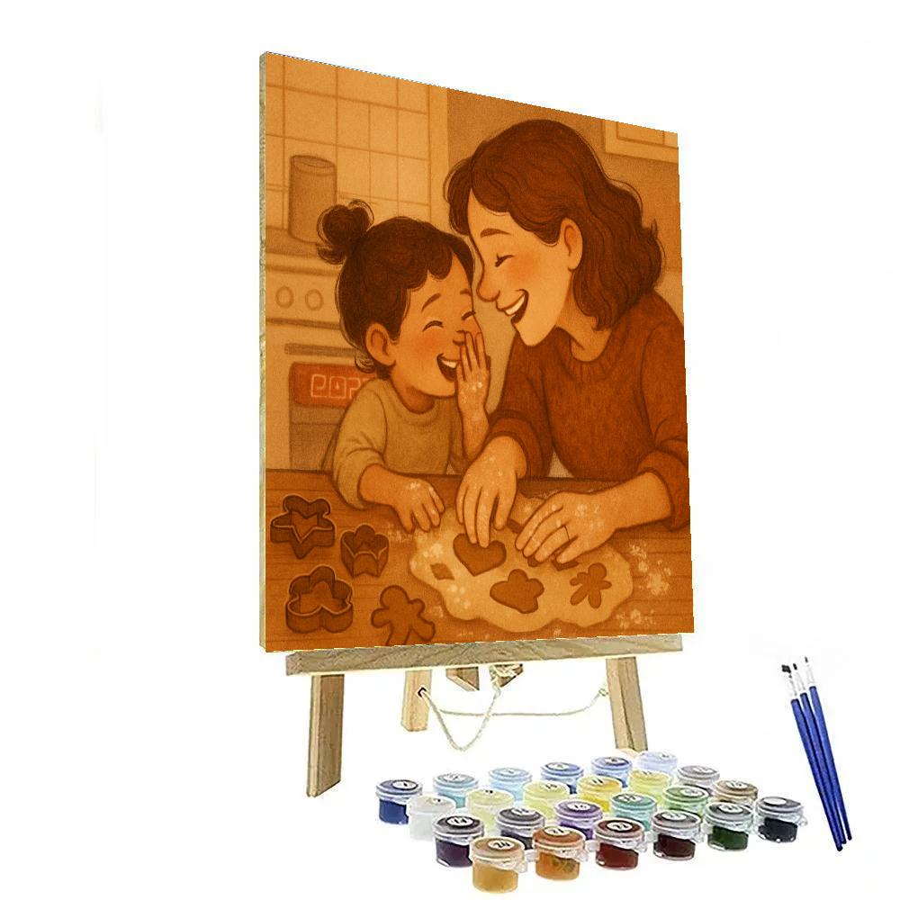 Baking Cookies Hand In Hand DIY paint by numbers