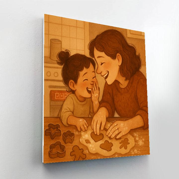 Baking Cookies Hand In Hand DIY paint by numbers