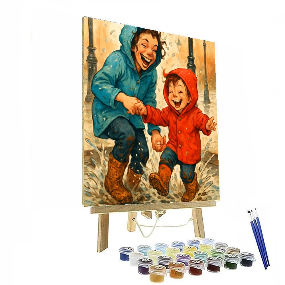 Puddle Jumping Joy paint by color
