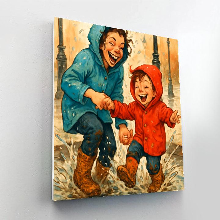 Puddle Jumping Joy paint by color