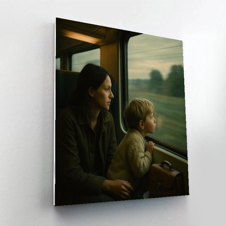 Train Ride Window Together Numbered painting kits