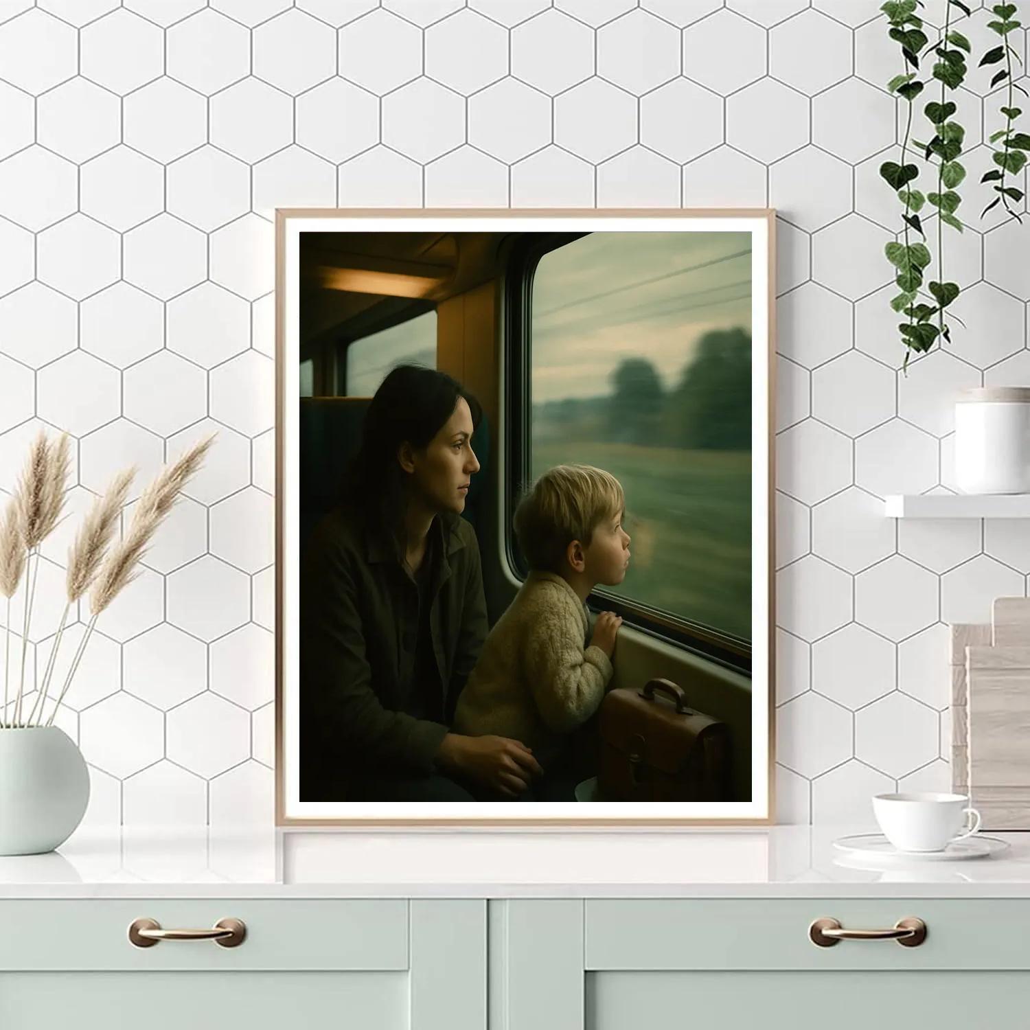 Train Ride Window Together Numbered painting kits