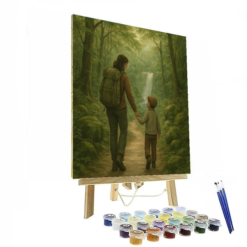 Nature Trail Hand Holding Numbered painting kits