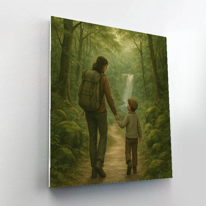 Nature Trail Hand Holding Numbered painting kits