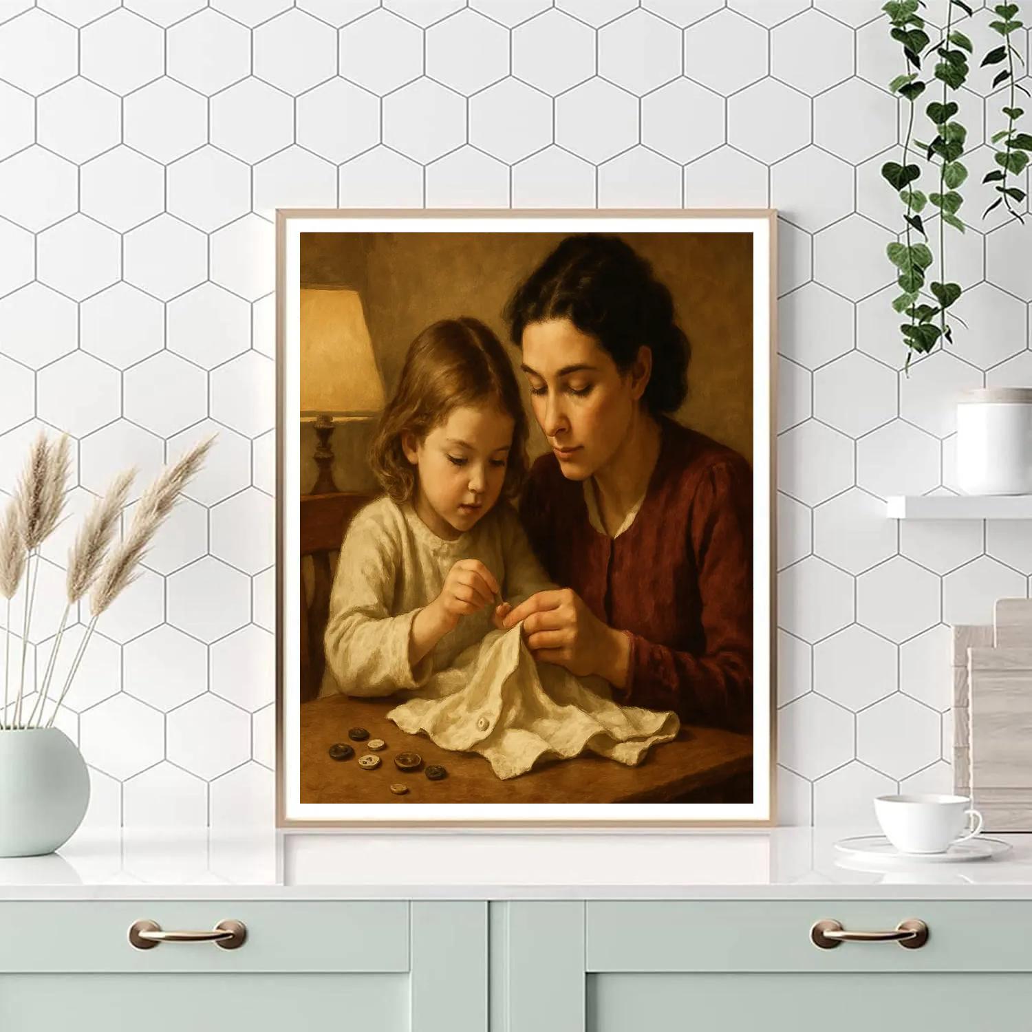 Sewing Button Memory paint by color