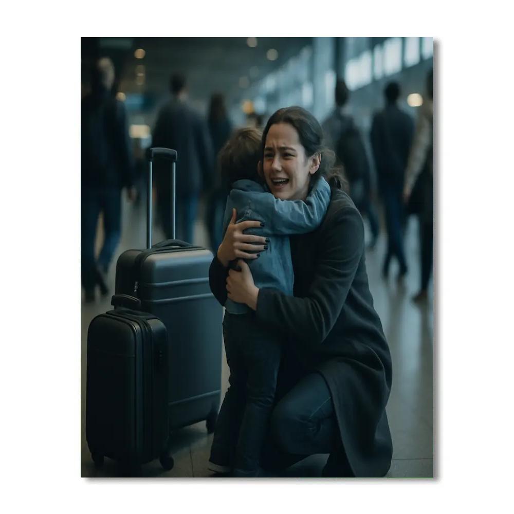 Airport Goodbye And Welcome Number painting