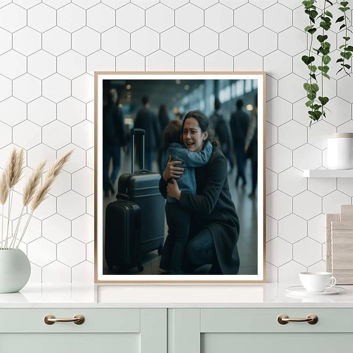 Airport Goodbye And Welcome Number painting