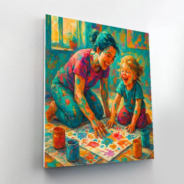 Art Studio Finger Painting Paint by numbers art